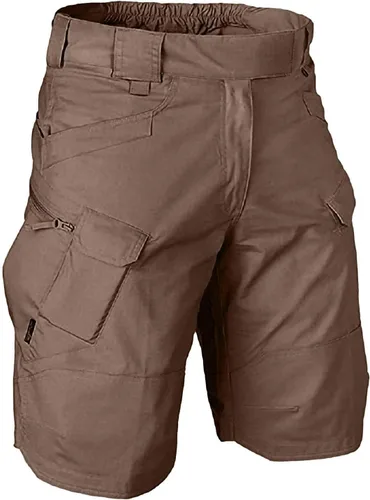 Vista 10 de Pantalones cortos tácticos para hombre, con bolsillo, casual, sueltos, para correr, atléticos