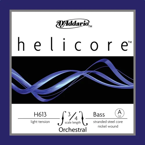 Vista 17 de D'Addario Helicore Orchestral Bass Single A String, escala 3/4, tensión media