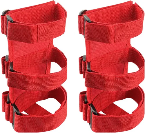 Vista 12 de Soporte para extintor de barra enrollable Ohleats, correa ajustable para extintor de incendios con patrón de bandera americana, accesorios