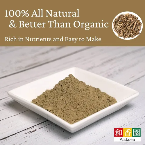 Vista 4 de Houjicha - Polvo de té verde de alta calidad, auténtico origen japonés, bolsa de 1 oz (30 g), desde nuestra casa de té hasta tu puerta