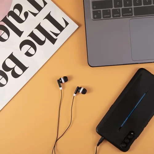 Vista 7 de Auriculares al por mayor a granel 50 unidades de auriculares empaquetados individualmente para escuelas, aulas, estudiantes, bibliotecas