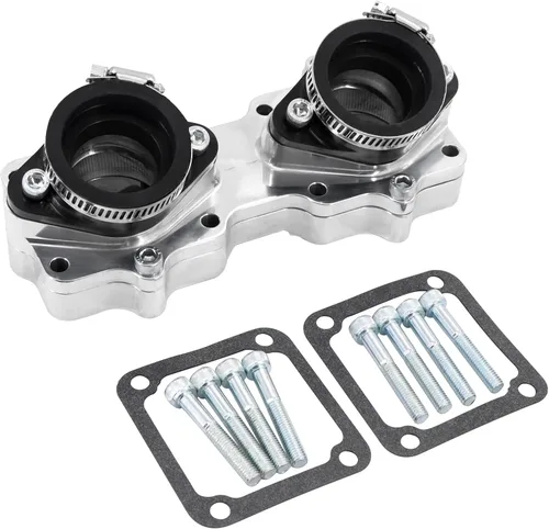 Vista 2 de Colectores de admisión Billet Botas Reemplazar para Yamaha Banshee Keihin Mikuni 33 34 1.378 in