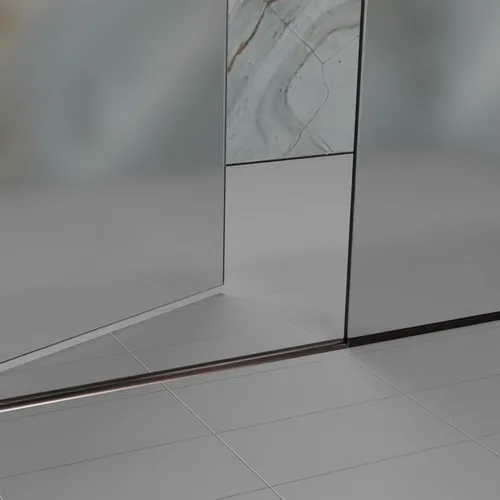 Vista 6 de Brixwell HRST9800RB-CCP60-XCP5 Oil Rubbed Bronze Frameless Shower Door Half-Round Threshold - 60" Length - Pack of 5