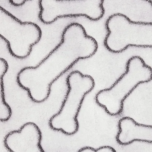 Vista 3 de Bone Dry Colección de huesos en relieve, manta para mascotas, 36x48, negro