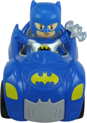 Vista 3 de Fisher Price Little People DC Super Friends, Imaginext DC Superhero Toys, creativos, juguetes educativos, Batman y Batmobile, hacen que los tiempos