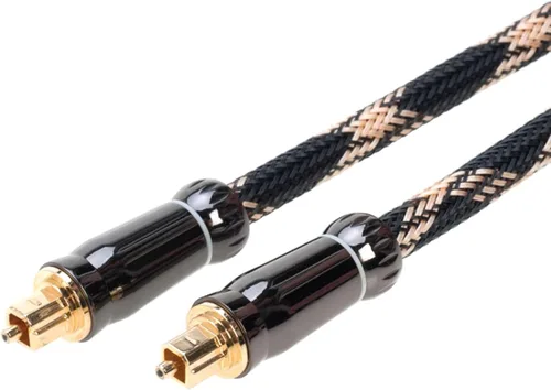 Vista 5 de Cables Direct Online Cable de audio óptico Toslink de alta fidelidad de 1.5 pies, cable de fibra óptica digital de alta fidelidad para cine en casa