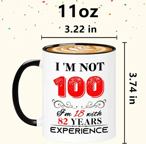 Vista 4 de Taza de 100 cumpleaños 1926 para mujeres y hombres, regalos de cumpleaños de 100 años para mamá, papá, abuela, abuelo, esposa, marido, tío, tía