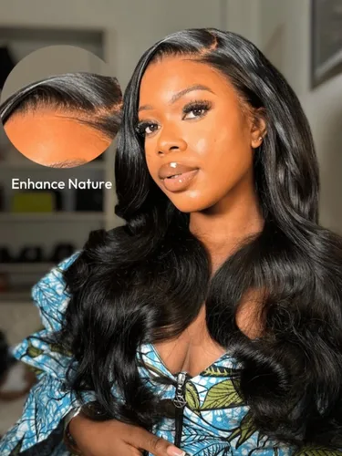 Vista 5 de Nadula Bye Bye Cap 13x4 HD Cuero Cabelludo Real 3D Body Wave Pelucas de Encaje Frontal de Cabello Humano Pre Todo, Peluca Sin Pegamento con Cordón
