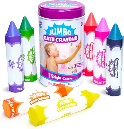 Vista 8 de Tub Works Smooth - Crayones de baño gigantes Crayones de baño no tóxicos y lavables para niños pequeños y niños Fórmula única que se dibuja