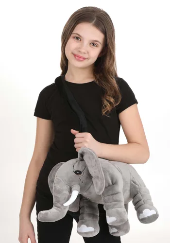 Vista 2 de Compañero de Disfraz de Elefante de Peluche Multicolor