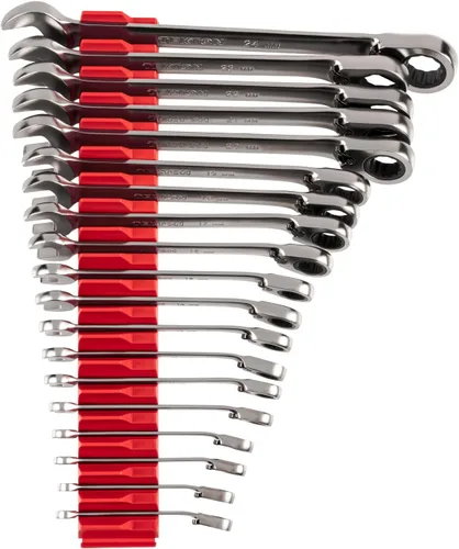 Vista 20 de TEKTON Juego de llaves combinadas de trinquete reversibles, 11 piezas