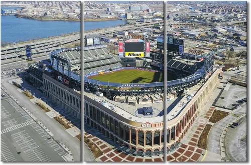 Vista 24 de TUMOVO Arte de pared en lienzo para estadio deportivo, arte de pared de campo Wrigley en Chicago, pinturas de Chicago, impresiones sobre lienzo