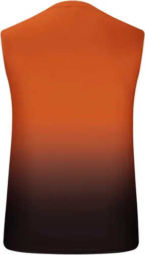 Vista 3 de Camisas hawaianas para hombre, ajuste clásico, cuello redondo, sin mangas, color degradado, camiseta sin mangas para verano, camiseta muscular casual