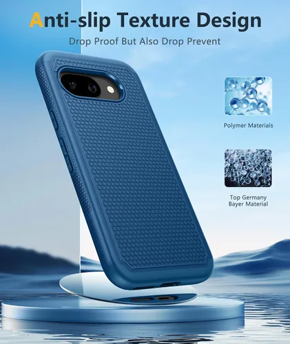 Vista 287 de FNTCASE Funda para iPhone 17 Pro: Fundas delgadas translúcidas de color azul claro compatibles con MagSafe, protección completa de la cámara