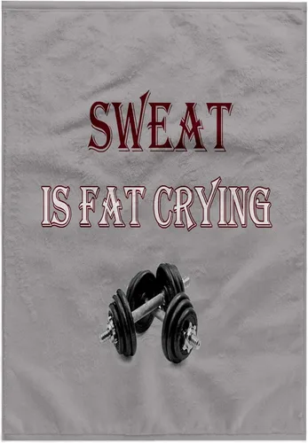 Vista 6 de 3dRose Paño de lavado de 11 x 12 para cara y cuerpo - El sudor es grasa llorando. Gimnasio, entrenamiento, deporte. Frases divertidas populares