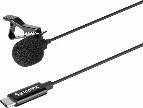 Vista 5 de Saramonic LavMicro U3-OA Micrófono de solapa omnidireccional compacto con clip diseñado para DJI Osmo Action con cable de 6.6 pies (6.6 ft)