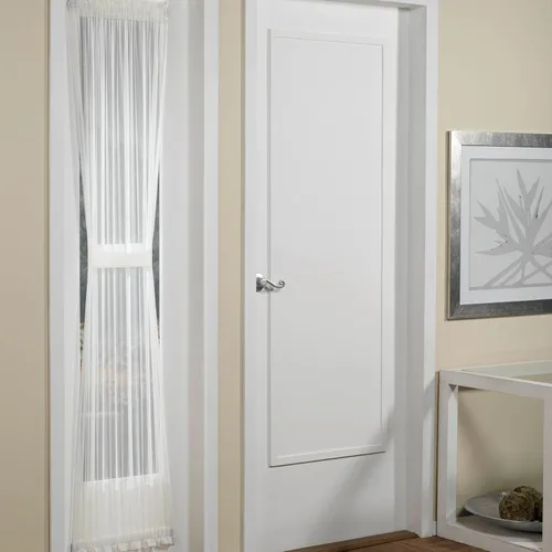 Vista 5 de No. 918 Emily Panel de Cortina Transparente de Gasa con Bolsillo para Barra para Puerta Lateral, 28" x 72", Cáscara de Huevo