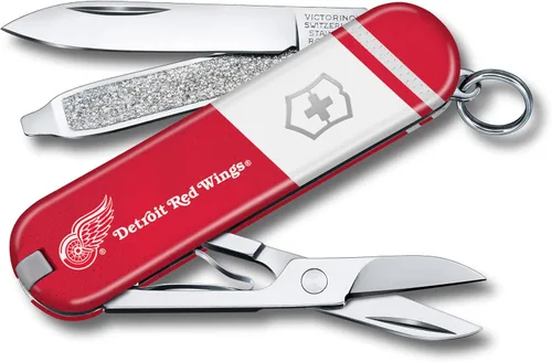 Vista 10 de Victorinox Classic SD Swiss Army – Navaja suiza de bolsillo compacta con 7 funciones, fabricada en Suiza, con hoja pequeña, destornillador y llavero