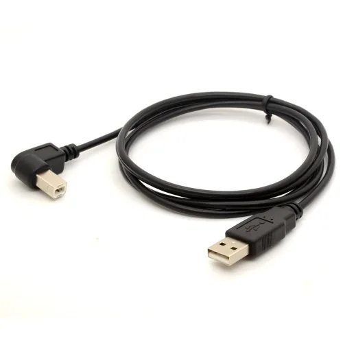 Vista 4 de Cables adaptadores USB a impresora de 90 grados (izquierda)