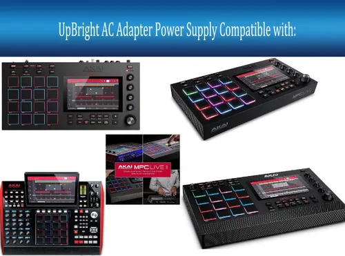 Vista 2 de UpBright Adaptador de 19 V CA/CC compatible con Akai Professional MPC Live MPCLive MPC X MPCX Force Secuenciador de muestreo independiente Centro