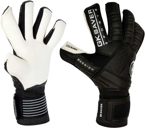 Vista 11 de GK Saver Guantes de portero de fútbol Passion Series Guantes de portero profesionales, talla 6 a 11, guantes salvadores extraíbles