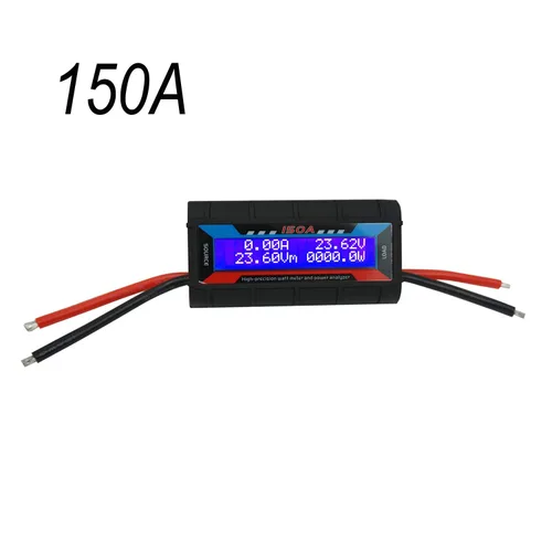 Vista 8 de Medidor de Watts RC de 150A, Analizador de Potencia de Alta Precisión, Comprobador de Voltaje (V) Corriente (A) Potencia (W) Carga (Ah) y Energía