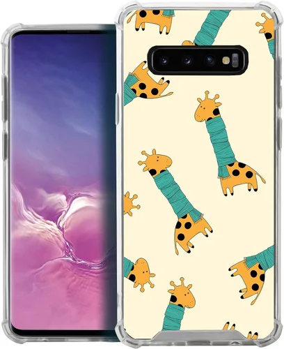 Vista 27 de CasesOnDeck - Funda compatible con Samsung Galaxy S10+ S10 Plus 6.4 pulgadas] S10+ Funda delgada, transparente y flexible de poliuretano