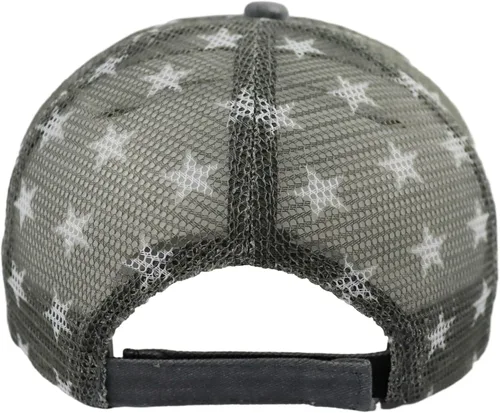 Vista 28 de Gorra de béisbol con la bandera estadounidense para mujer, divertida gorra de béisbol bordada y desgastada ajustable