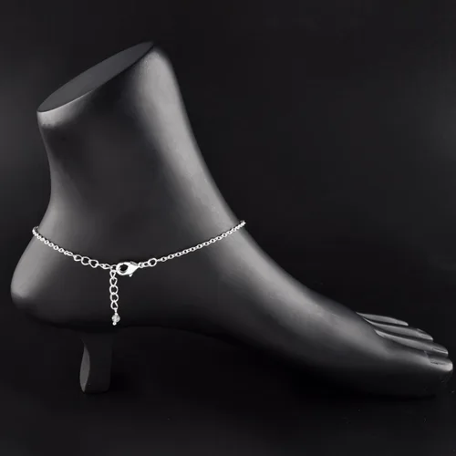 Vista 6 de YANARA Pulsera de tobillo para mujer, piedra de nacimiento natural, cuentas de piedras preciosas, tobillera delicada hecha a mano de 9 pulgadas +