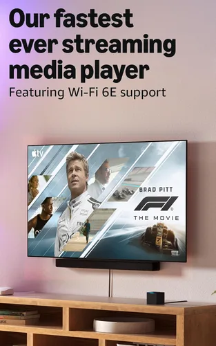 Vista 5 de Amazon Fire TV Cube, con búsqueda de Fire TV con IA, Dispositivo de streaming controlado por voz con Alexa, Wi-Fi 6E y 4K Ultra HD