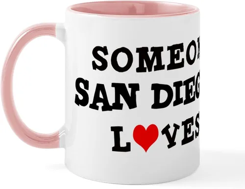 Vista 31 de CafePress I Love San Diego - Taza de café de cerámica (11.0 fl oz)