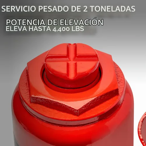 Vista 2 de XtremepowerUS Gato hidráulico portátil de 2 toneladas para botella con soporte hidráulico elevador de gato hidráulico Granja RV Truck Equipo