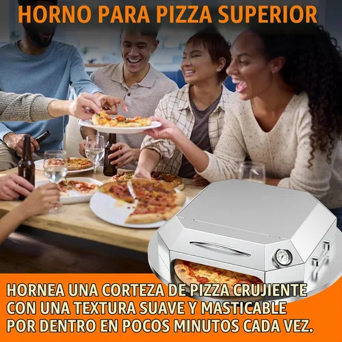 Vista 7 de Onlyfire Kit de horno de pizza de acero inoxidable para parrilla de carbón