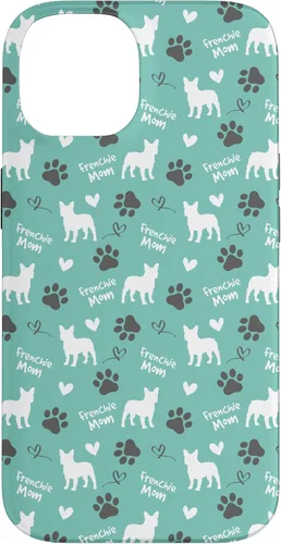 Vista 4 de Frenchie Mom French Bulldog Mom Blue Women Case for iPhone 17