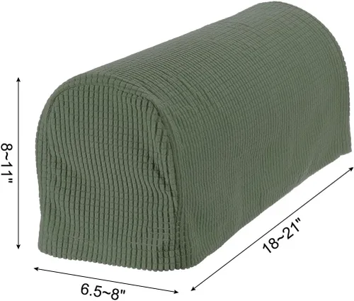 Vista 2 de uxcell Fundas elásticas para reposabrazos antideslizantes para sillas, sofás, fundas de brazo para sofá reclinable, 1 juego con pasadores giratorios