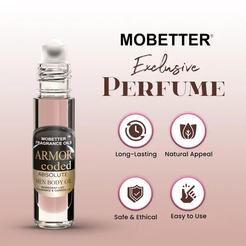 Vista 2 de MOBETTER FRAGRANCE OILS Armor Coded Absolute Colonia - Aceite corporal con fragancia para hombres