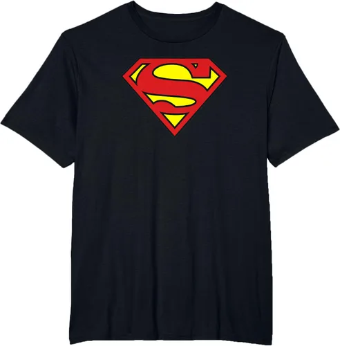 Vista 11 de Superman Camiseta con logotipo clásico Negro