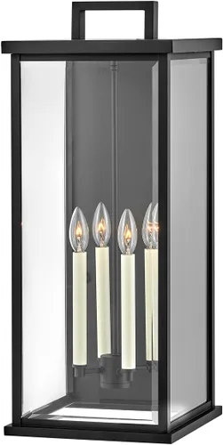 Vista 12 de Hinkley Weymouth Collection - Farol pequeño de pared para exteriores, dos luces, bronce aceitado