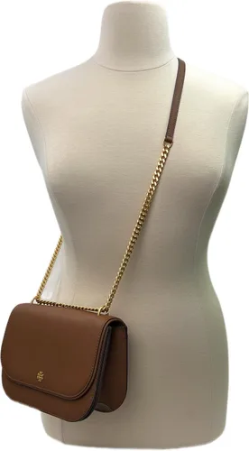Vista 3 de Tory Burch Emerson - Bolso de hombro ajustable con solapa (alce), Moose