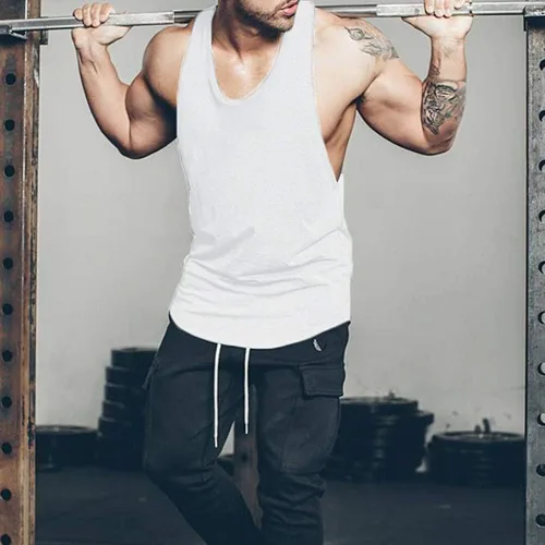 Vista 4 de Rexcyril Camiseta sin mangas de entrenamiento para hombre