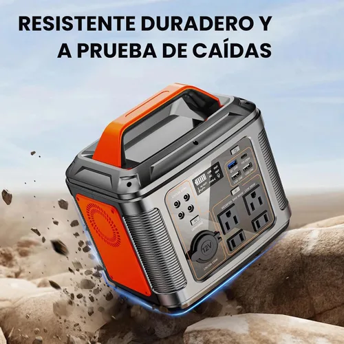 Vista 7 de Powerbank 300W Power Station 296Wh Generador Solar Panel 60W