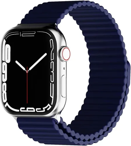 Vista 13 de HeiKe Correa magnética de silicona para Apple Watch Band de 1.929 in 1.811 in 1.772 in 1.732 in 1.654 in 1.614 in 1.575 in 1.496 in para hombres