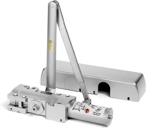 Vista 9 de Cerrador de puerta Dynasty Hardware, grado 1 de alta resistencia comercial hidráulico, autocierre, tamaño de resorte ajustable 1-6, cumple con ADA