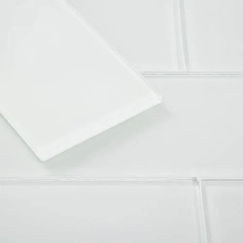 Vista 6 de Azulejos de cristal de metro de 3 x 6 pulgadas, color azul cobalto para pared de cocina, baño, paquete de 32 hojas Azul cobalto - 32 hojas
