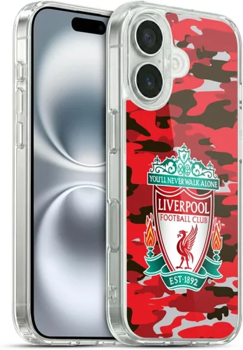 Vista 137 de Head Case Designs Funda de gel con licencia oficial del Liverpool Football Club Away Colourways Crest Camou [protección de grado militar] compatible