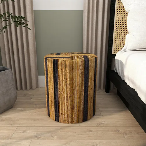 Vista 7 de Deco 79 Accent, mesa auxiliar de 14 x 14 x 16 pulgadas, marrón