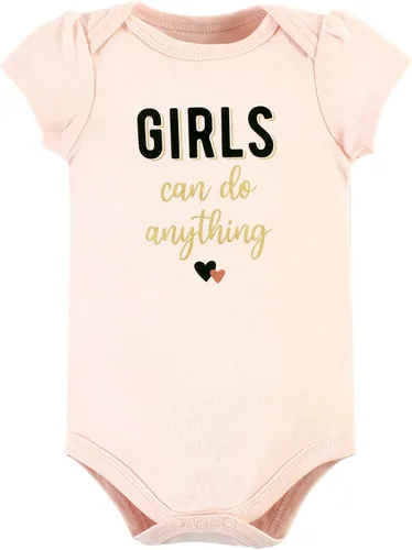 Vista 35 de Hudson Baby baby-girls Cotton Bodysuits 3-pack