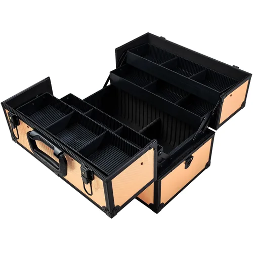 Vista 3 de SHANY Essential Pro - Estuche de maquillaje de tren con caja de cosméticos, estuche de maquillaje portátil, organizador de belleza, almacenamiento