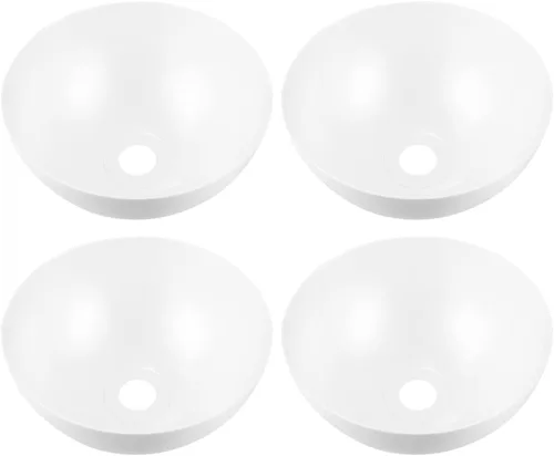 Vista 9 de Yardwe 4 piezas de repuesto de pantalla de lámpara de plástico, pantalla de pie de 10 pulgadas, cuenco blanco para lámpara de pie LED antorcha
