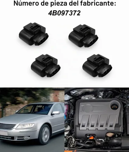 Vista 5 de ANODZU Kit de reparación de 4 piezas para conector de bobina de encendido, compatible con VW Passat Tiguan Beetle Golf Jetta AUDI A3 A4 A5 A6 Q7 TT
